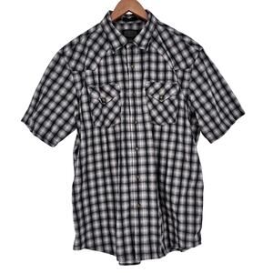 Pendleton Frontier Shirt Pearl Snap Large Plaid Light Weight NWOT